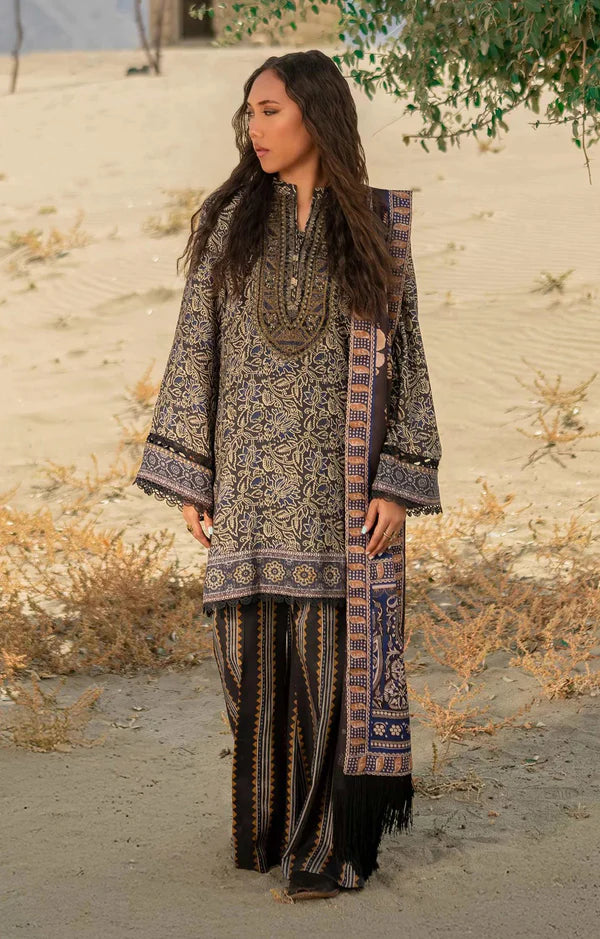 MARIA.B KHADDAR KH-04 CHARCOAL GREY