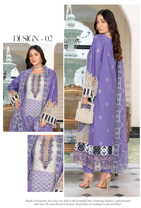 JJ Embelish Lawn Article By R.A Fabrics