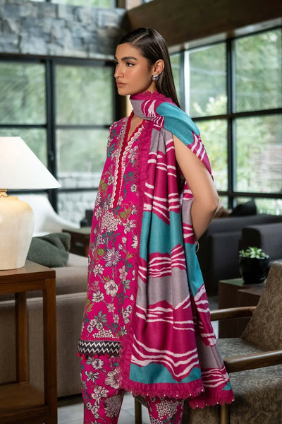 3 Pc Unstitched Printed Khaddar Suit