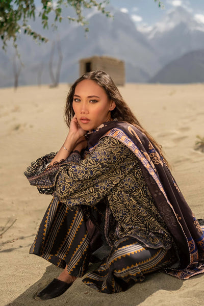 MARIA.B KHADDAR KH-04 CHARCOAL GREY